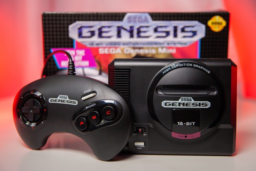 Versão americana no Mega Drive Mini, vendido a um preço convidativo: 79,99 dólares - 80 U$, arredondando.