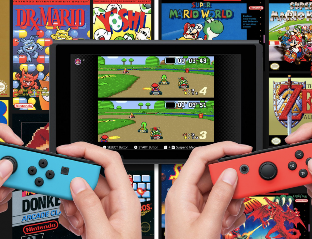 Nintendo Switch Online: serviço de assinatura para jogos online e que traz clássicos do passado.